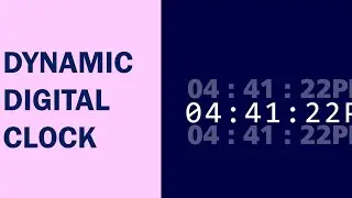 Dynamic Digital Clock with HTML CSS & JavaScript #javascript