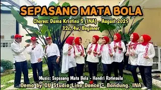 Sepasang Mata Bola || Line Dance | Choreo: Duma Kristina S (INA) - August 2025 | GU Studio Bandung