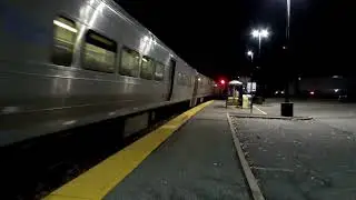 NJT 4119 pulling train 1079 into Mount Olive Station this evening