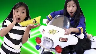 Pretend Play Police on Jailer Escape and Run to McDonalds