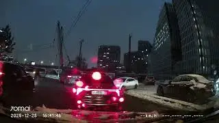 Driving in Moscow city: Даниловский - Печатники 28/12/2025 (timelapse 4x)