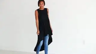 Black DLMN High-Low Tunic