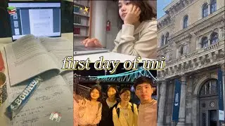 The first day of university📚: GRWM, studying, what I eat, productive day | Corvinus University VLOG