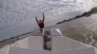 Impresionante accidente en lancha durante la Fiesta de los Pescadores