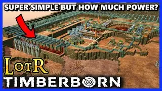 Сколько же энергии может вырабатывать эта СУПЕР ПРОСТАЯ система? - Timberborn, Властелина колец, ...