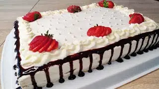 🌺Нежный фруктовый торт🌺 простой рецепт