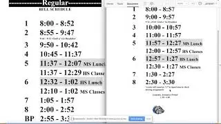 Alternate Bell Schedule and MAP Test Reward Friday Announcement