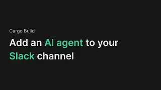 Add an AI agent to your Slack channel