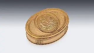 ANTIQUE 18thC FRENCH 18k THREE COLOUR GOLD SNUFF BOX, NICOLAS MARGUERIT c 1770