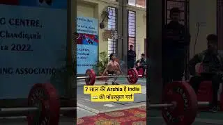 7 Years Old Arshia is youngest Powerlifter in India🇮🇳🇮🇳🇮🇳 #shorts #viral #shortvideo