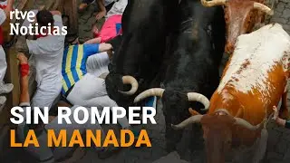 SAN FERMÍN 2024: el TERCER ENCIERRO deja 2 HERIDOS y MUCHAS CAÍDAS | RTVE noticias