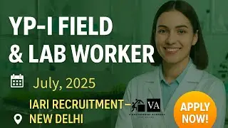 IARI Recruitment 2025 | YP-I Field & Lab Worker Vacancy | Walk-In Interview