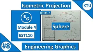 Isometric Projection | Sphere | #8 | KTU Engineering Graphics