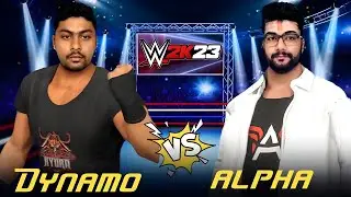 Dynamo gaming vs Alpha clasher fight in WWE 2K23 | Anil wheelchair man