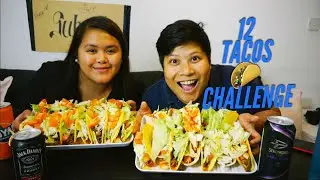12 Tacos Challenge | Mukbang (Eating Show) Home cooked Tacos
