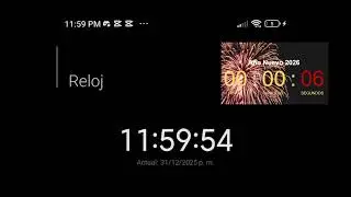Exact moment of New Year 2026 in real time from Asunci&oacute;n, Paraguay 