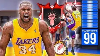 PRIME SHAQ BUILD + LEGEND RISE UP & 99 DUNK is DOMINATING RANDOM REC on NBA 2K26