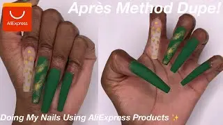 Apres Dupe Method! Doing My Nails Only Using Products From Aliexpress | Fall Nails For Beginners