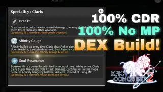 Claris Build - No Cool Down, No MP Cost  Lv.1 Relentless | Epic Conquest 2 Guide