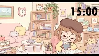 15 Minute Kawaii Timer ⏰✨ | Cute Study & Focus Time