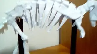Origami Tyrannossaurus Rex Skeleton by Issei Yoshino