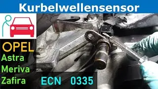 Replacing the crankshaft sensor on an Opel Astra H to fix P0335, ECN0335 | DIY