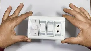 How to connection two switch and one socket  one  regulator /switch board connection /