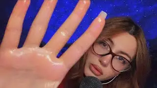 ASMR Face Massage with Oil 💆🏻‍♀️ / yağlı üz masajı💦