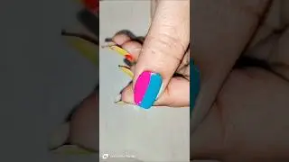 Easy nailpolish design with saftypin #nailart #song