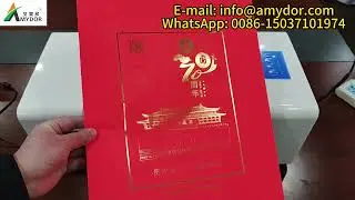 Computer USB Amydor 360D automatic digital gold leaf printer,  A4 paper gold foil printing machine