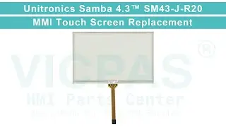 SM43-J-R20 Unitronics Samba&trade; MMI Touch Screen Panel Replacement