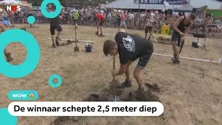 Wie graaft het diepste gat van Nederland?