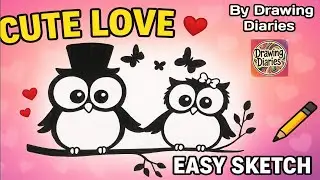 Cute Owl Drawing | Love Drawing Idea