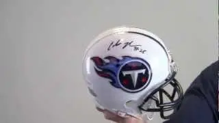 Chris Johnson Signed Mini Helmet - JSA