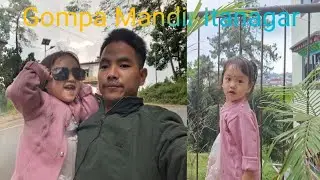 Spending time with my family  at Gompa mandir itanagar 