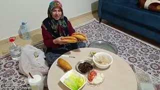 BUGÜN RUMEYSAMLA MUSTAFAM ÇOK İSTEDİ AKSAM YEMEĞİ YUMUŞACIK KÖFTE 