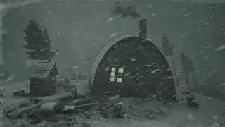 Gentle Snowfall at Midnight | Soft Night Snow and Quiet Wind Calm
