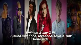 Eminem & Jay-Z Ft Justina Valentine, Mysonne, MGK & Dax - Renegade
