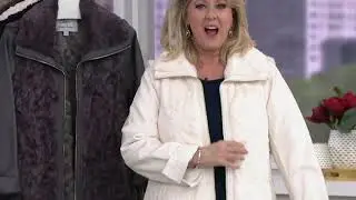 Dennis Basso Faux Fur Zip Front Jacket with Zip-Off Sleeves on QVC