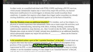 Mandates and the ADA