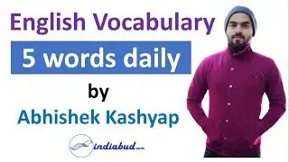 ENGLISH VOCABULARY | 5 WORDS DAILY | PART 1