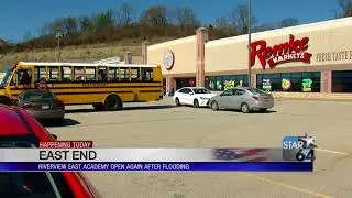Riverview East staff and Remke hold Fill the Bus to help East End flood recovery