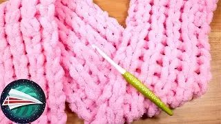 Kuschelschal UDEN h&aelig;kling og strikning?! Loop Garn-t&oslash;rkl&aelig;de med m&oslash;nster