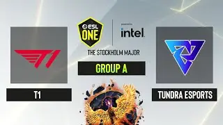 Dota2 - T1 vs Tundra Esports - Game 1 - Group A  - ESL One Stockholm 2022