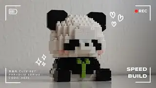 Nanoblocks Speed Build 1.5 Panda A635 | Cute Pet Paradise Building Blocks | Mini Bricks
