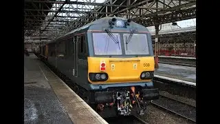Voltaire-ations: 92038 with new Dellner couplings at Crewe on 08-02-2018