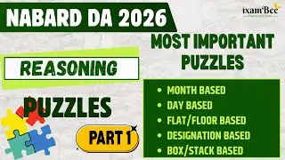 NABARD DA Reasoning | Types of Puzzles asked in Reasoning