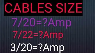 cable size amp rating chart in Hindi.