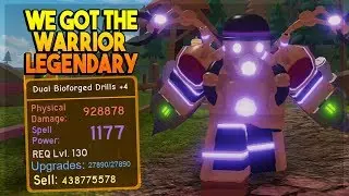 NEW WARRIOR LEGENDARY BUT WE HAVE A PROBLEM.. FROM BOSS RAID IN DUNGEON QUEST ROBLOX