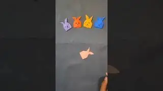 DIY Bunny 🐰 Finger Puppet | Origami Bunny 🐇 Puppet | #shorts